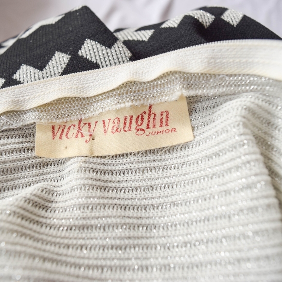 Vintage 1970s Metallic Knit Maxi Dress - Picture 4 of 4